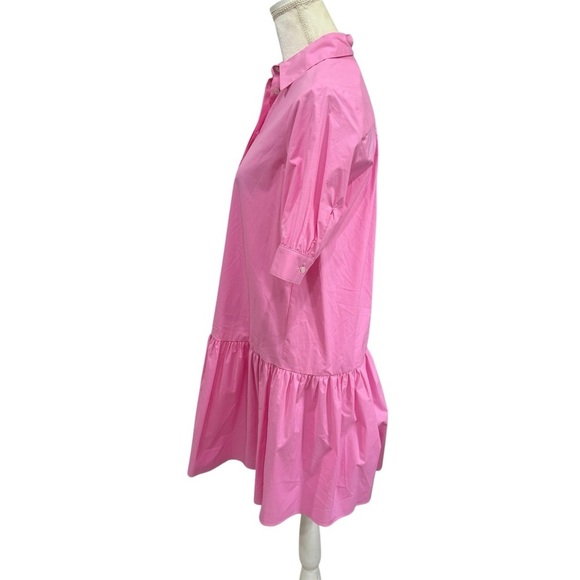 MARELLA BY MAX MARA Women’s Size 2 Pink Summer Collared Shirt Dress Cotton NEW - Picture 10 of 16